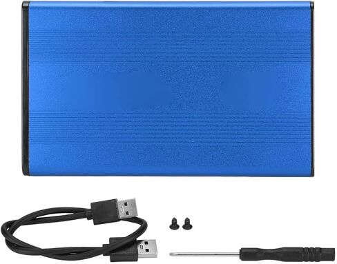 1Tb External Hard Drive External Hard Drive 2.5In Usb3.0 to Enclosure, Aluminum Alloy Case, 5Gbps Transmission Ratefor Vista, , Os X, Anti Static Design (Blue) in Saudi Arabia