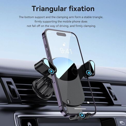 M17 Car Phone Holder Mount Phone Mount for Car Windshield Dashboard Air Vent Universal Hands Free Automobile Cell Phone Holder Fit for iPhone Smartphone in Saudi Arabia