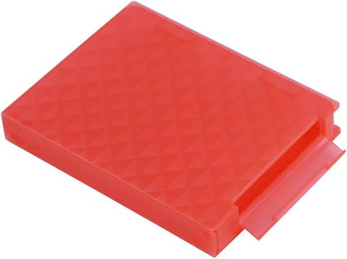 2.5 Hard Case SSD Anti Static Disk Storage Box Shockproof Dust Proof Non Slip (Not Inclube Hard Disk) (Red) in Saudi Arabia