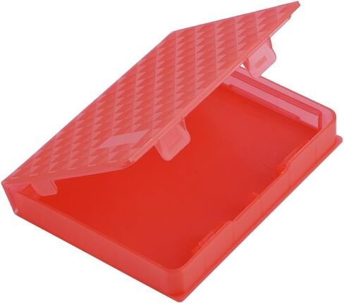 2.5 Hard Case SSD Anti Static Disk Storage Box Shockproof Dust Proof Non Slip (Not Inclube Hard Disk) (Red) in Saudi Arabia