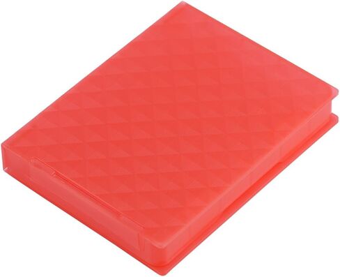 2.5 Hard Case SSD Anti Static Disk Storage Box Shockproof Dust Proof Non Slip (Not Inclube Hard Disk) (Red) in Saudi Arabia