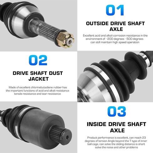 Rear Left/Right CV Axle for Polaris Sportsman 570 Forest/6x6 /X2/SP/Touring, Sportsman ETX2015 2016 2017 2018 2019 2020 2021, Replace 1333275, 1333677, 1334438, 1 Rear Axle in Saudi Arabia