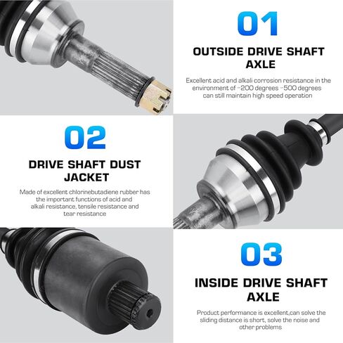 Rear Left/Right CV Axle for Polaris Sportsman 570 Forest/6x6 /X2/SP/Touring, Sportsman ETX2015 2016 2017 2018 2019 2020 2021, Replace 1333275, 1333677, 1334438, 1 Rear Axle in Saudi Arabia