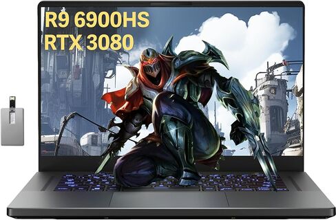 asus ROG Zephyrus G15 15.6'' 240Hz QHD Gaming Laptop, AMD Ryzen 9 6900HS, GeForce RTX 3080 8GB GDDR6, 40GB DDR5 RAM, 1TB PCIe SSD, HD Webcam, Win 11 Pro, Gray, 32GB USB Card (Renewed) in Saudi Arabia