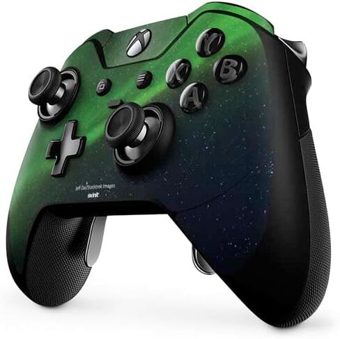 Skinit Skinit Gaming Gaming Skin متوافق مع Xbox One Elite Controller - رقصات Stocktrek Aurora Borealis المرخصة رسميًا فوق تصميم المحيط القطب الشمالي in Kuwait