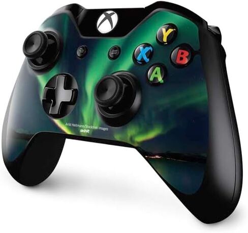 Skinit Decal Gaming Skin Compatible with Xbox One Controller - Officially Licensed StockTrek Aurora Borealis Over Tjeldsundet in Norway Design in Saudi Arabia