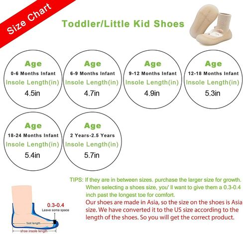 Baby Sock Shoes Toddler Cartoon Soft Rubber Sole Non Slip Indoor Floor Slipper for Infant Boys Girls First Walking Trainers Shoe in Kuwait