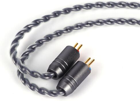 Tripowin Grace Silver-Plated OFC Detachable Earphone Cable with Mic, 0.78mm 2-Pin HiFi Upgrade Cable for Audiophiles, Tangle-Free Design & Smart Controls (Recessed 2PIN) in Kuwait