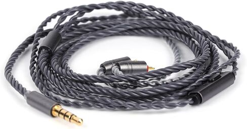 Tripowin Grace Silver-Plated OFC Detachable Earphone Cable with Mic, 0.78mm 2-Pin HiFi Upgrade Cable for Audiophiles, Tangle-Free Design & Smart Controls (Recessed 2PIN) in Kuwait