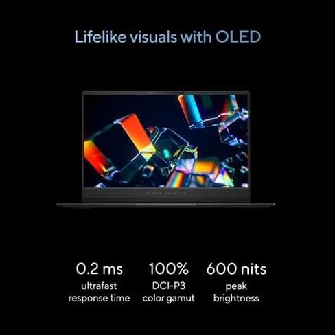 ASUS 2025 Laptop | Vivobook S | 16" 2880x1800 OLED 120Hz | Intel-16 Core Ultra 9 285H | 16GB LPDDR5 | 1TB SSD | Windows 11 Pro | Wi-Fi 7 - BT 5.4 - RGB Backlit KB - Face Recognition Camera - Black in Saudi Arabia