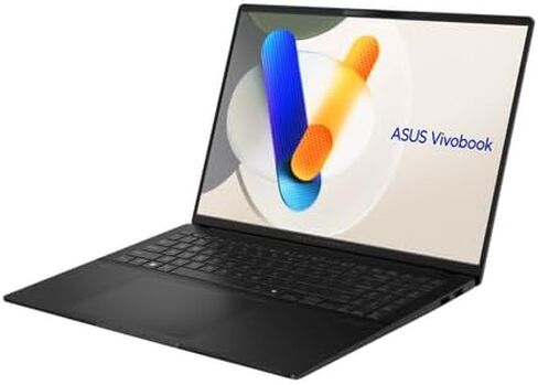 ASUS 2025 Laptop | Vivobook S | 16" 2880x1800 OLED 120Hz | Intel-16 Core Ultra 9 285H | 16GB LPDDR5 | 1TB SSD | Windows 11 Pro | Wi-Fi 7 - BT 5.4 - RGB Backlit KB - Face Recognition Camera - Black in Saudi Arabia