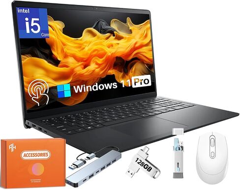 Dell Inspiron 15 3530 Touch Scences Laptop ، 32 GB RAM ، 1 TB SSD ، Win 11 Pro ، Intel 10-Core I5-1334U (حتى 4.6 جيجا هرتز) ، 15.6 "WVA LED FHD Anti-Glare 220 Display ، AI Copilot ، Wi-Fi6 ، W/Accessories in Kuwait