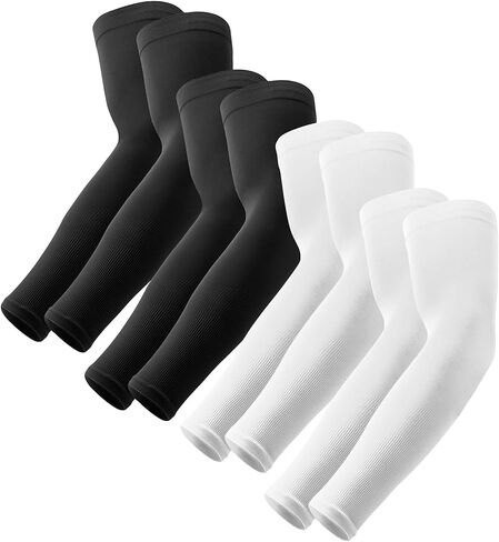 OutdoorEssentials UV Sun Protection Arm Sleeves - Cooling Compression Arm Sleeve - Sports & UV Arm Sleeves for Men & Women in Kuwait