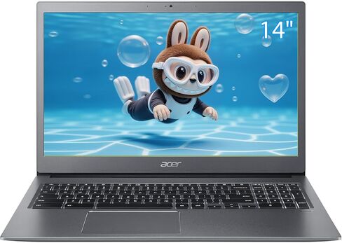 Acer Chromebook 714 CB714-1W Series Laptop ، Intel Core I3-8130U ، 14 بوصة 1536 × 864 LPS ، ذاكرة الوصول العشوائي 8GB ، 128GB SSD ، HDML ، Backleit KBL ، Chrome OS (متجدد) in Kuwait