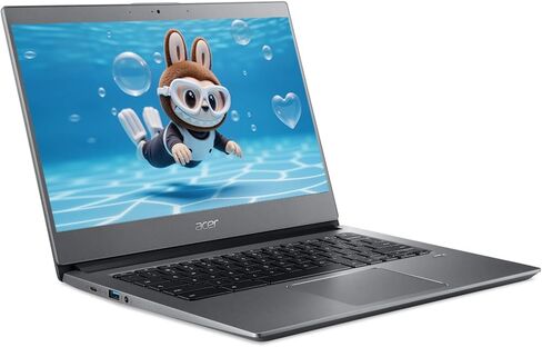 Acer Chromebook 714 CB714-1W Series Laptop ، Intel Core I3-8130U ، 14 بوصة 1536 × 864 LPS ، ذاكرة الوصول العشوائي 8GB ، 128GB SSD ، HDML ، Backleit KBL ، Chrome OS (متجدد) in Kuwait