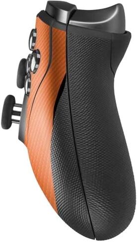Skinit Decal Gaming Skin Compatible with Xbox Elite Wireless Controller Series 2 - Orange Carbon Fiber Specialty Texture Material Design in Saudi Arabia