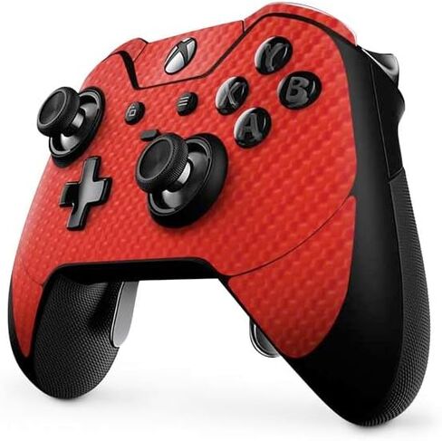 Skinit Decal Gaming Skin Compatible with Xbox One Elite Controller - Red Carbon Fiber Specialty Texture Material Design in Saudi Arabia