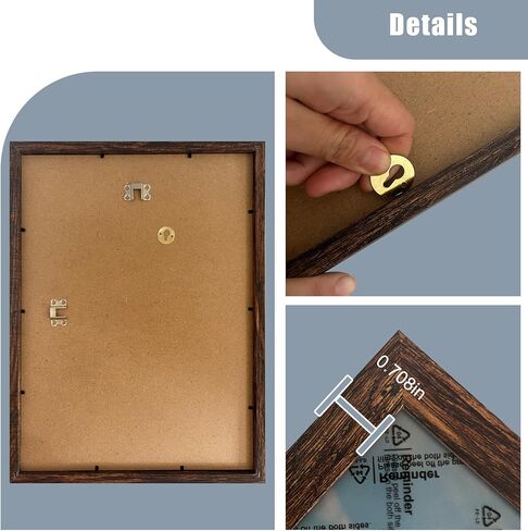 SESEAT Black 8x10 Picture Frame, Photo Frame for Wall Mounting or Tabletop Diaplay, 1 Pack in Kuwait