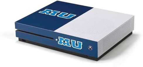 Skinit Decal Gaming Skin Compatible with Xbox One S Console - Officially Licensed Disney Monsters University MU Logo Design in Saudi Arabia