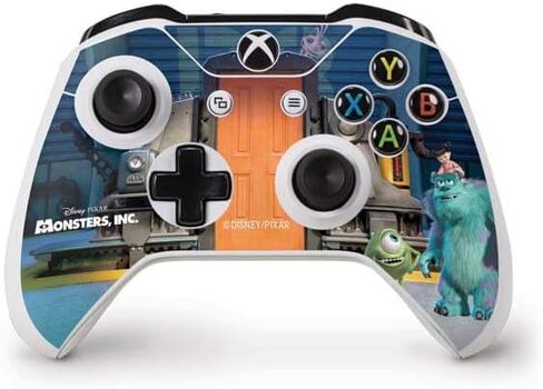 Skinit Skinit Gaming Gaming Skin متوافق مع جهاز التحكم Xbox One S - تصميم ملصق فيلم Disney Monsters المرخص له رسميًا in Saudi Arabia