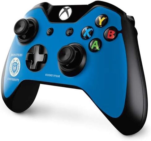 Skinit Decal Gaming Skin Compatible with Xbox One Controller - Officially Licensed Disney Monsters University School‚Äôs Emblem Design in Saudi Arabia
