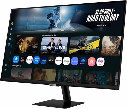 Samsung 43" Smart Monitor M7 (M70F) 4K UHD Display, Samsung Vision AI, Smart TV Apps, Gaming Hub, USB-C, HDMI and USB-A, Black, LS43FM702UNXZA, 2025 in Saudi Arabia