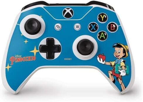 ألعاب Skinit Scenit Gaming Skin متوافقة مع جهاز التحكم Xbox One S - ديزني Pinocchio المرخص رسميًا in Saudi Arabia