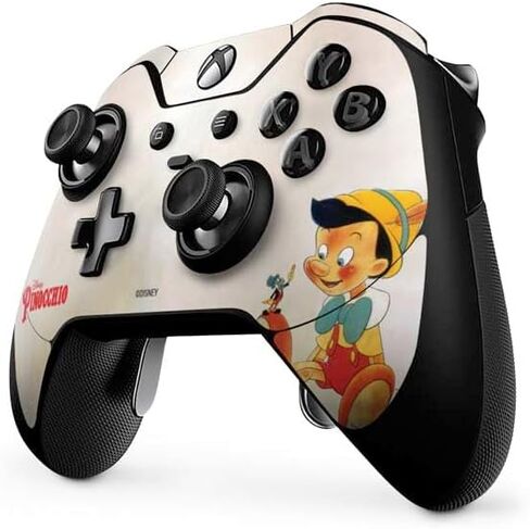 Skinit Skinit Gaming Gaming Skiner مع وحدة التحكم في Xbox One Elite - تصميم صورة عتيقة Disney Pinocchio المرخصة in Saudi Arabia