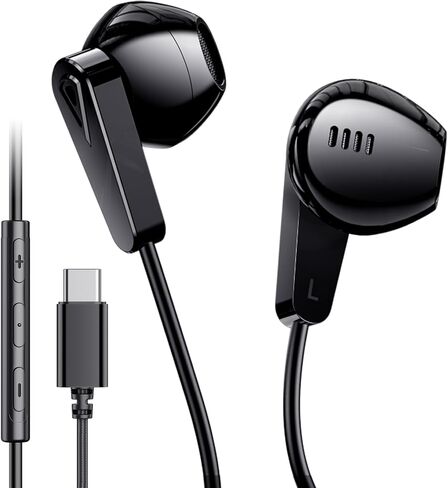 USB C Headphones for Samsung Galaxy s25 S24 S23 Ultra S22 Type C Headphones for iPhone 16 15 Pro Max Plus iPad Pro Pixel 8 Earphones with Microphone Volume Control Wired Earbuds Recording Music in Saudi Arabia