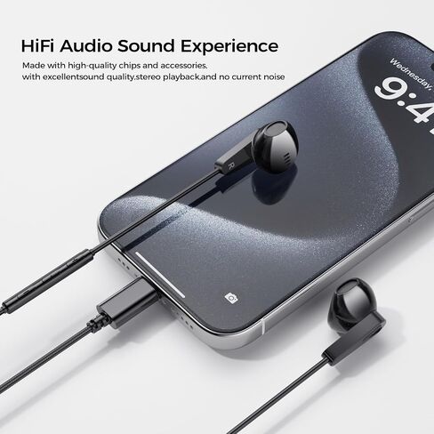 USB C Headphones for Samsung Galaxy s25 S24 S23 Ultra S22 Type C Headphones for iPhone 16 15 Pro Max Plus iPad Pro Pixel 8 Earphones with Microphone Volume Control Wired Earbuds Recording Music in Saudi Arabia