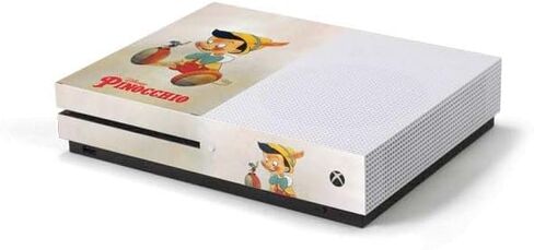 Skinit Decal Gaming Skin Compatible with Xbox One S Console - Officially Licensed Disney Pinocchio Vintage Portrait Design in Saudi Arabia
