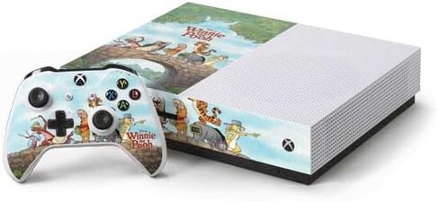 Skinit Decal Gaming Skin Compatible with Xbox One S Console and Controller Bundle - Officially Licensed Disney Winnie The Pooh All Characters Design in Saudi Arabia