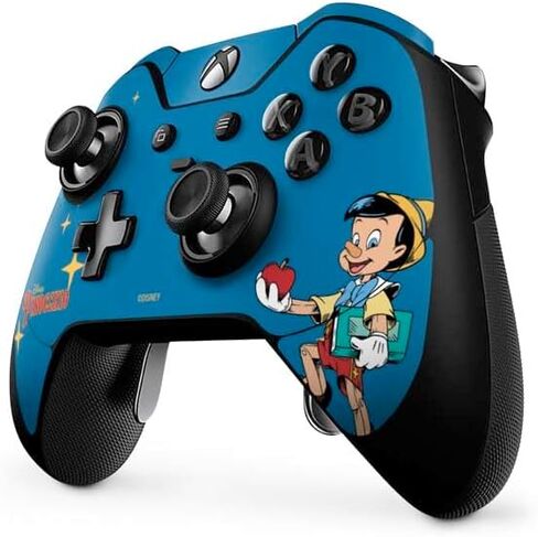 Skinit Decal Gaming Skin Compatible with Xbox One Elite Controller - Officially Licensed Disney Pinocchio No Strings Attached Design in Saudi Arabia