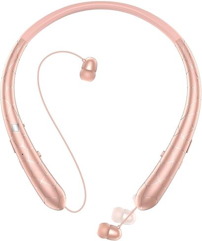 سماعات الرأس Bluetooth الرقبة ، سماعات الرأس القابلة للسحب و IPX5 مقاوم للبلصات ، وسماعات العنق ، مكالمات تنبيه الاهتزاز مع إلغاء ضوضاء الاستريو للرياضة/الأعمال in Kuwait
