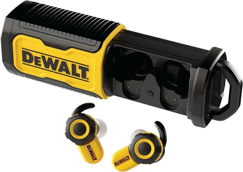 DEWALT HUKED DUGY PLUETOOTH POCENTITE PRO X2 ANC TRUE WIRELESS LOTERSIONDS ، وضواحي فعالة لإلغاء سماعات الأذن العمل ، وعناصر التحكم في الاتصال الهاتفي ، ووقت تشغيل 10 ساعات (40+ W/CASE) ، 4 أوضاع EQ ، IP54 in Kuwait