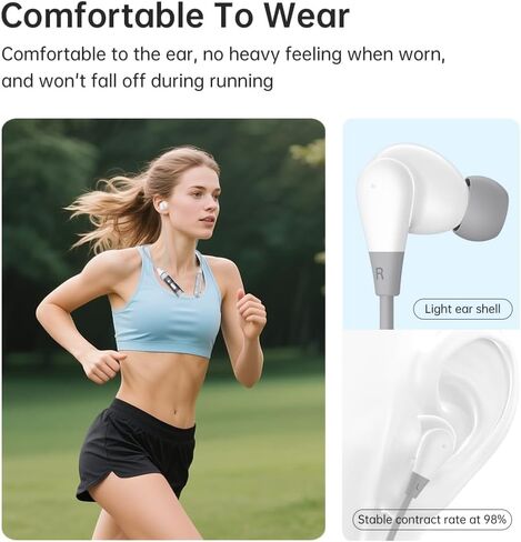 Neckband Bluetooth Headphones 100H Playtime Deep Bass Earphones Bluetooth 6.0 Headset Card-Inserting LED Display Wireless Stereo Neckband Earbuds with Microphone for Sports/Workout/Office (Black) in Kuwait