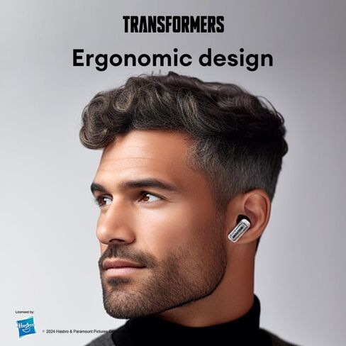 محولات TF-T31 Bluetooth TWS اللاسلكي اللاسلكي مع تصميم القشرة الميكانيكية إلغاء الضوضاء السلبية في الأذن هايفي HD HD Music Music Musics Low Contancy Sports (Black-Megatron) in Saudi Arabia