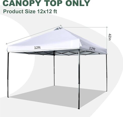SCOCANOPY Replacement Top with Air Vent for 10x10 Canopy Frame, Canopy Cover ONLY, (Beige) in Kuwait