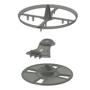 Baby Brezza Formula Pro Advanced Replacement Stirring Wheel, Locking Cover, and Measuring Wheel Set aka Orange Parts in Kuwait