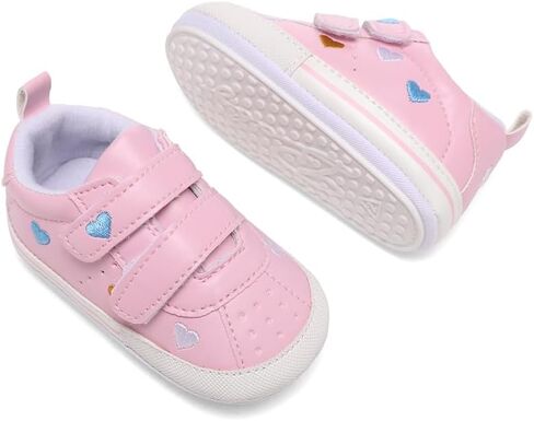 Clowora Baby Boys Girls Shoes Non-Slip Rubber Sole Sneakers Infant First Walking Toddler Crib Shoes Newborn Loafers Flats. in Kuwait