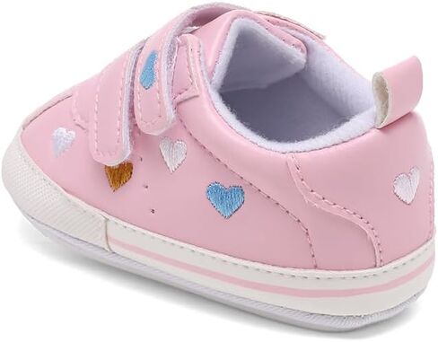 Clowora Baby Boys Girls Shoes Non-Slip Rubber Sole Sneakers Infant First Walking Toddler Crib Shoes Newborn Loafers Flats. in Kuwait