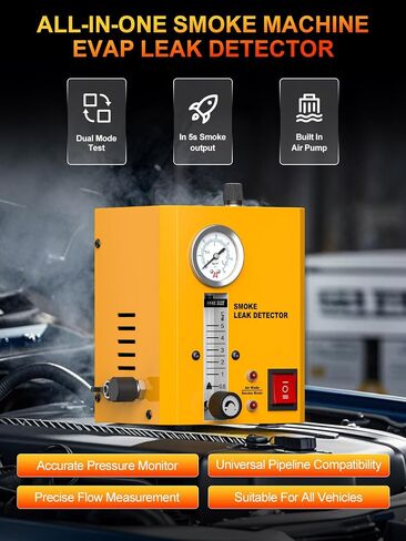 Automotive Smoke Machine Leak Detector, EVAP Smoke Machine Leak Tester for All 12V DC Vehicles in Vacuum，Fuel Diagnostic Pipe System, Leak Detection with Built-in Air Pump in Saudi Arabia
