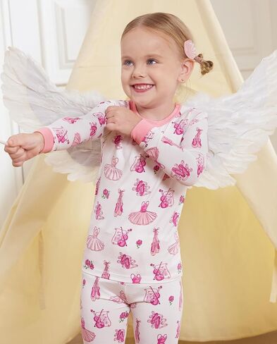 Bamboo Baby Boys Girls Pajama Sets 2-8Y Toddler Kids Softness Two Piece Long-Sleeve Snug fit Sleepwear Pjs Blue Bunny in Kuwait