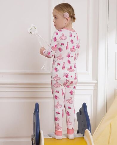 Bamboo Baby Boys Girls Pajama Sets 2-8Y Toddler Kids Softness Two Piece Long-Sleeve Snug fit Sleepwear Pjs Blue Bunny in Kuwait