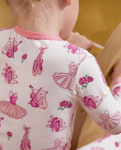 Bamboo Baby Boys Girls Pajama Sets 2-8Y Toddler Kids Softness Two Piece Long-Sleeve Snug fit Sleepwear Pjs Blue Bunny in Kuwait
