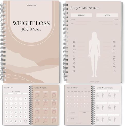 12 Week Weight Loss Journal - A5 Rainbow, Includes Pounds Lost & Body Measurements Tracker, Fitness Planner, Goals and Reflections Sections, 150 Pages in Saudi Arabia