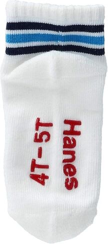 Hanes Boys' Toddler 6-Pack Non Skid EZ Sort Crew Socks in Saudi Arabia