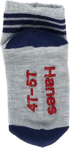 Hanes Boys' Toddler 6-Pack Non Skid EZ Sort Crew Socks in Saudi Arabia