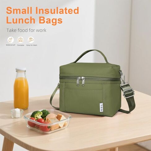 NOL Natural Organic Lifestyle Insulated Lunch Bags for Women Cooler Bag Lightweight Nylon Waterproof Lunch Box For Work in Kuwait