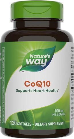 Nature's Way CoQ10 مع Ubiquinone، يدعم صحة القلب*، 120 كبسولة هلامية in Kuwait